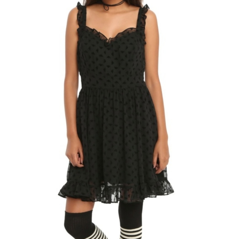 Tripp NYC | Black Skull Goth Sundress | Size S |